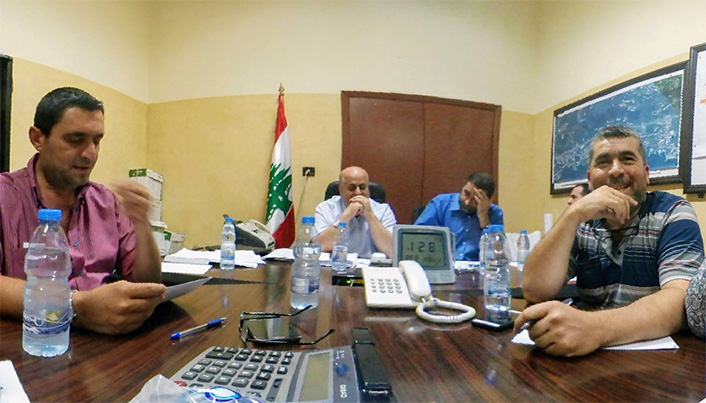 جلسة تشكيل اللجان في بلدية القلمون